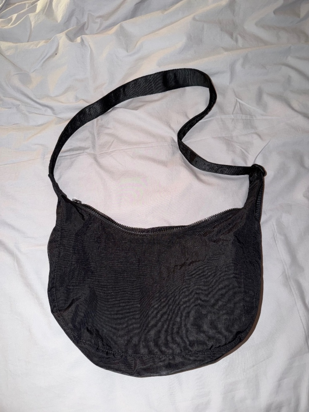 BAGGU Black Medium Crescent Bag